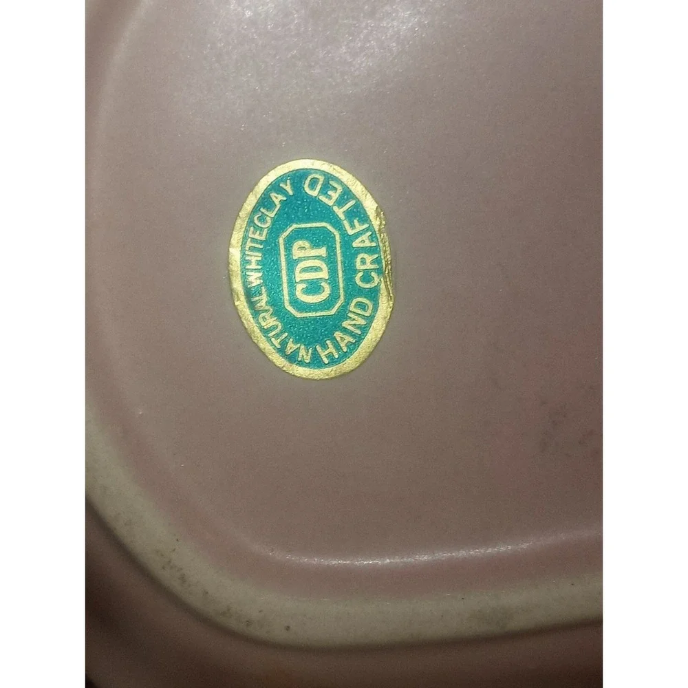 Natural Clay Duck/ Goose Plated Underplate Soft Pink 6 1/4x6.5‎ Inch (1)